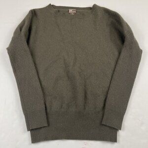 Oats Cashmere Sweater Women’s M Crewneck Pullover Soft Light Crew Neck Green